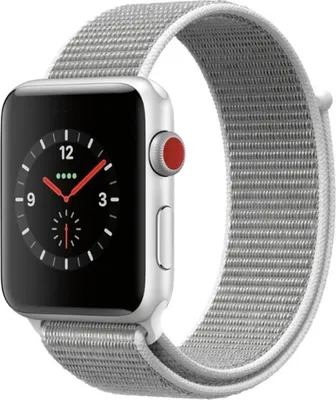 Produktbild von BStrap Nylon Armband für Apple Watch 42/44/45mm, Silver