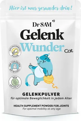 Zdjęcie produktu dla Dr SAM GelenkWunder Cat - Suplement na stawy dla kotów 90g