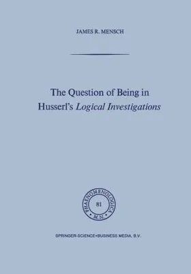 Image de The Question of Being in Husserl's Logical Investigations