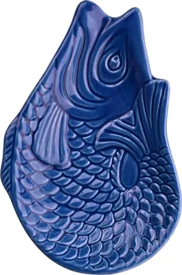 Produktbild von Gift Company Dekoteller Monsieur Carafon S, Teller in Fisch-Form, Steingut, Azure, 12.5 x 8.3 cm, 1151303070