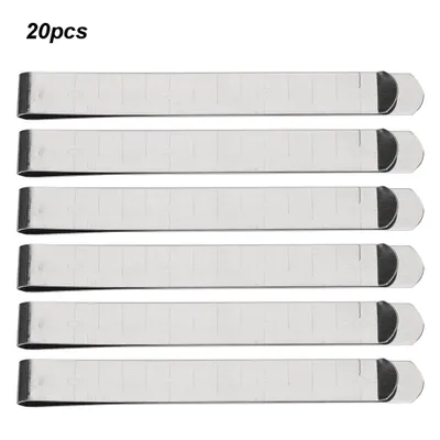 Produktbild von Saumclips-Set, 20-tlg, Metall, mit Maßskala, für Näharbeiten & DIY