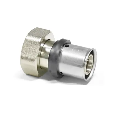 Obrázok produktu pre Prechodová tvarovka Pressfitting + eurokužeľ IG, veľkosť 16x2, poniklovaná