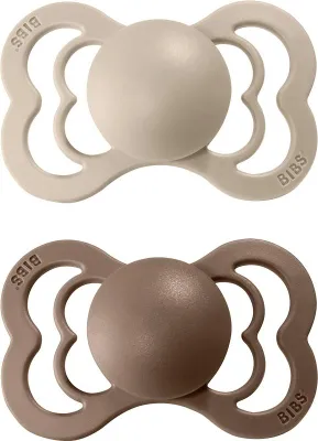 Obrázek produktu pro BIBS Supreme dudlíky z přírodního kaučuku 2 ks vel. 2 Vanilla / Dark Oak