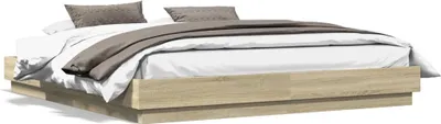 Produktbild von Möbel Bettgestell Sonoma-Eiche 180x200 cm Holzwerkstoff - Klassische Betten &13549