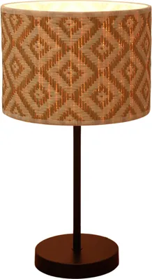Zdjęcie produktu dla Lampa stołowa Navaris Lampa nocna Vintage Boho Kloszyk beżowy E27 45x25 cm