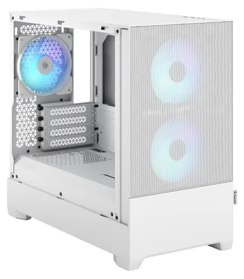 Obrázek produktu pro Fractal Design Pop Mini Air, Mini Tower, PC, Bílá, Micro ATX, Mini-ITX, Ocel, Temperované sklo, Hraní