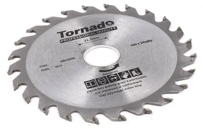 Produktbild von TORNADO PW115 Kreissägeblatt Holz 115mm 24 Zähne Hartmetall