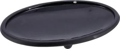 Image de TENDANCE | Porte-savon - porte-savon - en verre - 16x10x2 cm - noir - porte-savon - salle de bain décoration moderne