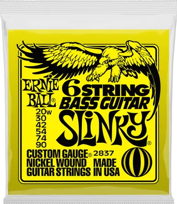 Produktbild von Ernie Ball Slinky 5/8 Mensur 6-Saiter Bass Nickel Wound 20-90 (2837)