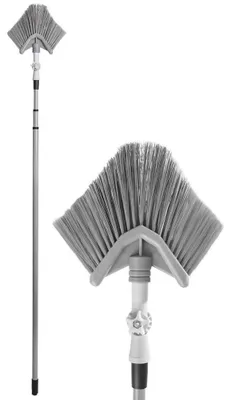 Eckbesen dreieckig mit Teleskopstiel 165-375 cm