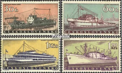 Produktbild von Briefmarken Tschechoslowakei 1960 Mi 1179-1182 (kompl.Ausg.) postfrisch Schiffe