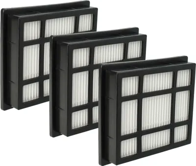 Produktbild von vhbw 3x Staubsaugerfilter Ersatz für Nilfisk 78601000, 78601200 für Staubsauger - HEPA-Filter Schwarz Weiß