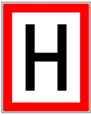 Produktbild von Aufkleber Hinweisschild auf einen Hydranten 250x200mm