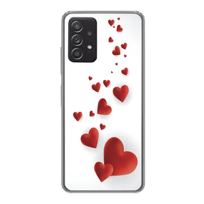 Produktbild von MuchoWow® Handyhülle Schutzhülle Hülle für Samsung galaxy a73 Eine Illustration eines Pfades der Herzen Silikon Softcase Handy Hülle - Handyhülle