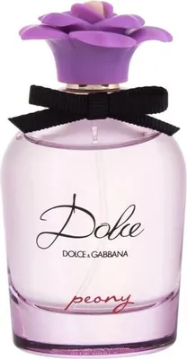 A bottle of Dolce & Gabbana Dolce Peony Eau de Parfum.
