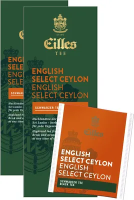 Produktbild von EILLES TEE Teebeutel English Select Ceylon, Sparpack mit 2x25er Box