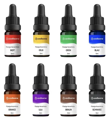 Immagine prodotto di Solidchoice - Set di coloranti liquidi premium per candele - 8 colori altamente concentrati per candele