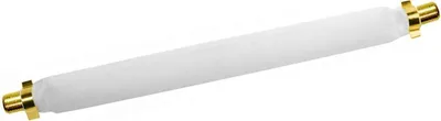 Produktbild von ARLI Fensterdurchführung 20 cm – Selbstklebend mit vergoldeten F-Buchsen für SAT & TV | Flachkabel für Fenster & Türrahmen 75 Ohm