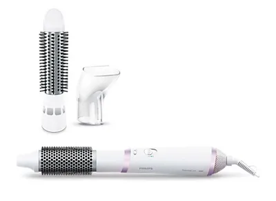 Produktbild von Philips Essential HP8662/00, Heißluftbürste, Violett, Weiß, Hängender Ring, 1,8 m, 800 W, 220–240