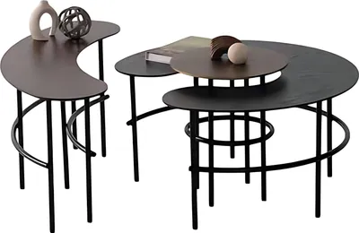 Image de Set de table table basse 3pcs salon canapé tables basses