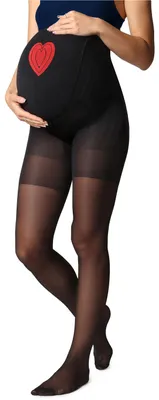 Image de Collants de grossesse Be Mammy 40 DEN BE-1121 (noir, XL) .