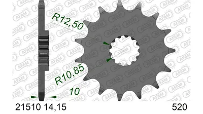 Produktbild von AFAM Kettenritzel 21510-15 Vorne für YAMAHA MOTORCYCLES XT Stahl