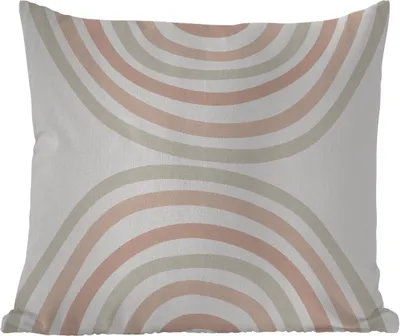 Produktbild von MuchoWow® Outdoor Kissen - Regenbogen - Design - Pastell - 50x50 cm - Wetterfest - Lounge Kissen - Komfortabel - Kissen mit Bild