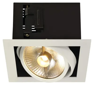 Produktbild von SLV 115541 KADUX 1 ES111 Downlight eckig mattweiss max. 75W