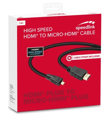 Immagine prodotto di Cavo HQ da HDMI a Micro-HDMI ad alta velocità da 1,8 m