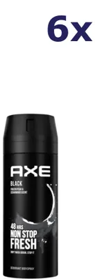 Produktbild von 6x Axe Deospray – Black 150 ml
