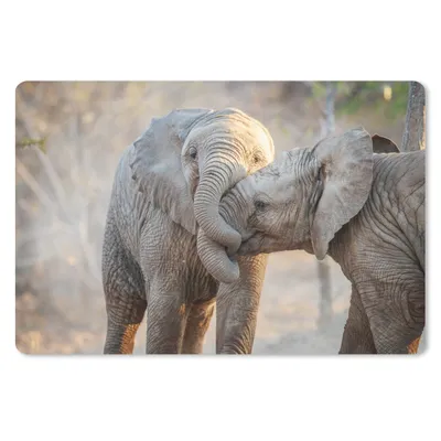 Produktbild von MuchoWow® Mauspad Mousepad Elefanten - Kuscheltier - Afrika 27x18 cm - Mousepads - Maus Mat - Pad - Mausunterlage - Büroartikel - Desk Matten