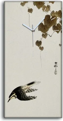Produktbild von Küche Wohnzimmer Wand Leinwand Uhr 30x60 Malerei Asiatische Tier Vogel Kunst - weiße Hände