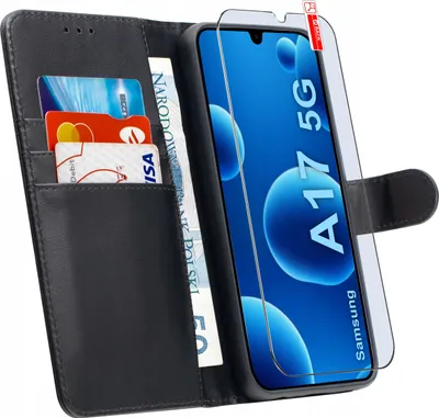 Immagine prodotto di Custodia con patta per Samsung A17 5G Chiusura magnetica + VETRO