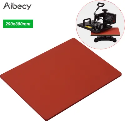Zdjęcie produktu dla Aibecy 290 × 380 × 8 mm – silikonowa podkładka do prasowania na gorąco, płyta odporna na wysokie temperatury, kompatybilna z Cricut Easy Press 2, do prasowania na gorąco koszulek, termotransferu i sublimacji