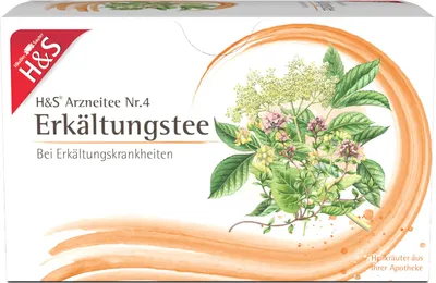 Produktbild von H&S Erkältungstee Arzneitee Nr. 4, 20 St. Filterbeutel
