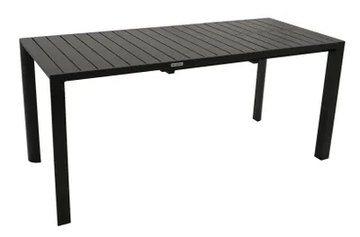 Produktbild von DEGAMO Gartentisch Esstisch Ausziehtisch LAGOS 120/162x70cm, Aluminium anthrazit, wetterfest