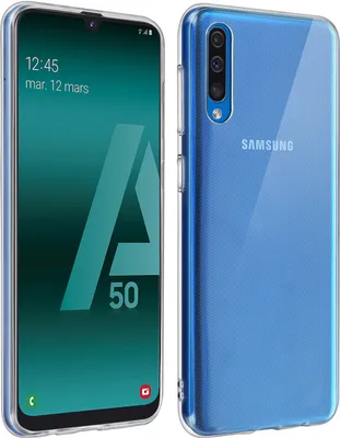 Produktbild von Avizar, Flexible Gelhülle (frosted) für Samsung Galaxy A50, Transparent