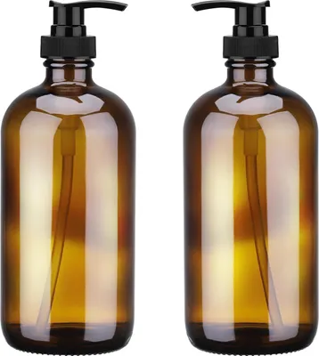 Produktbild von Bernsteinseifenspender - nachfüllbar - 2 Stück - 500 ml