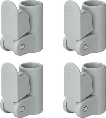 Produktbild von 4 x Rohrschelle bis 25mm Rohrklemme Schelle Befestigung Vorhang, Vorzelt BWI