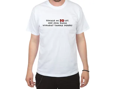 Obrázek produktu pro Tričko k padesátce pro muže - velikost L