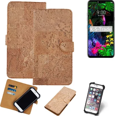 Produktbild von K-S-Trade Hülle kompatibel mit LG Electronics V50 ThinQ 5G  Kork Handyhülle Cover  Schutzhülle TPU Case Bumper in Hellbraun, (1x)