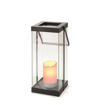 Produktbild von Laternenleuchten Set, Kunststoffkerze, Timer, Flackerlicht