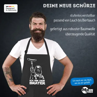 Cosysparks Lustige Grillschürze - Witzige Oktoberfest Schürze Für Grillpartys 80x60cm
