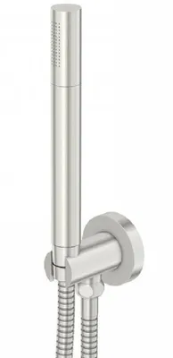Produktbild von Steinberg Serie 100 Handbrausengarnitur mit integriertem Brauseanschlussbogen, Stabhandbrause, 1001670BN