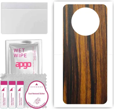 Produktbild von apgo Rückseite Schutzfolie, Skin, kompatibel mit Honor X20, Hinten Displayschutzfolie aus Vinylfolie, kratzfest, einfache Montage - Tigerwood