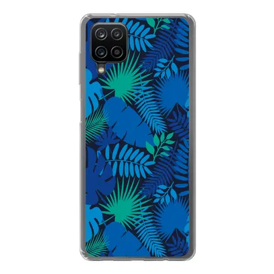Produktbild von MuchoWow® Handyhülle Schutzhülle Hülle für Samsung Galaxy A12 Tropisch - Design - Blätter Silikon Softcase Handy Hülle - Bild
