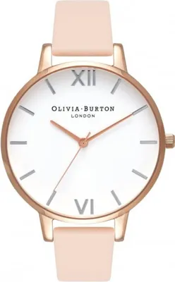 Produktbild von Olivia Burton OB16BDW21 Damen-Armbanduhr, Roségold-Gehäuse, Leder-Armband