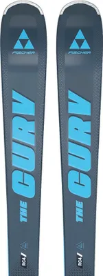 A pair of skis on a white background.