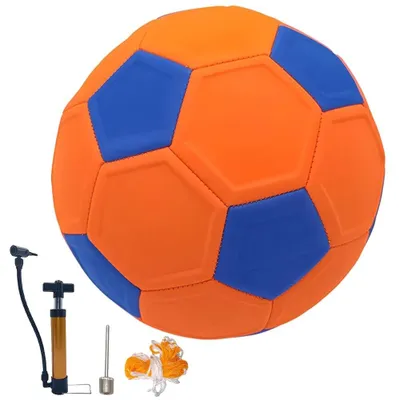Obrázok produktu pre Krivočiary futbalový loptička s priemerom 22 cm, s pumpou a sieťou
