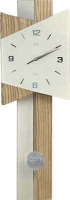 Obrázek produktu pro JVD NS16073.3 Nástěnné hodiny quartz s kyvadlem Kyvadlové hodiny dubové barvy tiché bez tikání